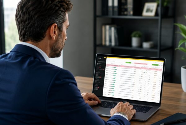 imprenditore che sta usando software oxalys per category management