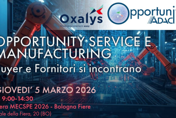 Oxalys - Opportunity service e manufacturing 2026