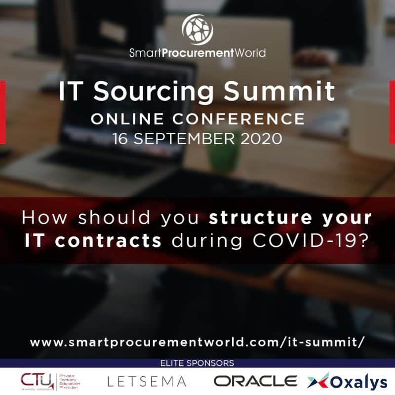 IT Sourcing Summit 2020 - Oxalys is Elite Sponsor