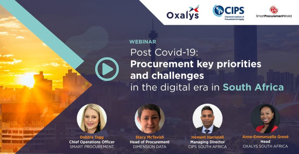 Webinar relay - Oxalys South Africa Procurement Survey 2021