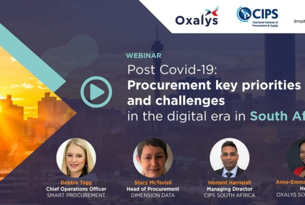 Webinar relay - Oxalys South Africa Procurement Survey 2021